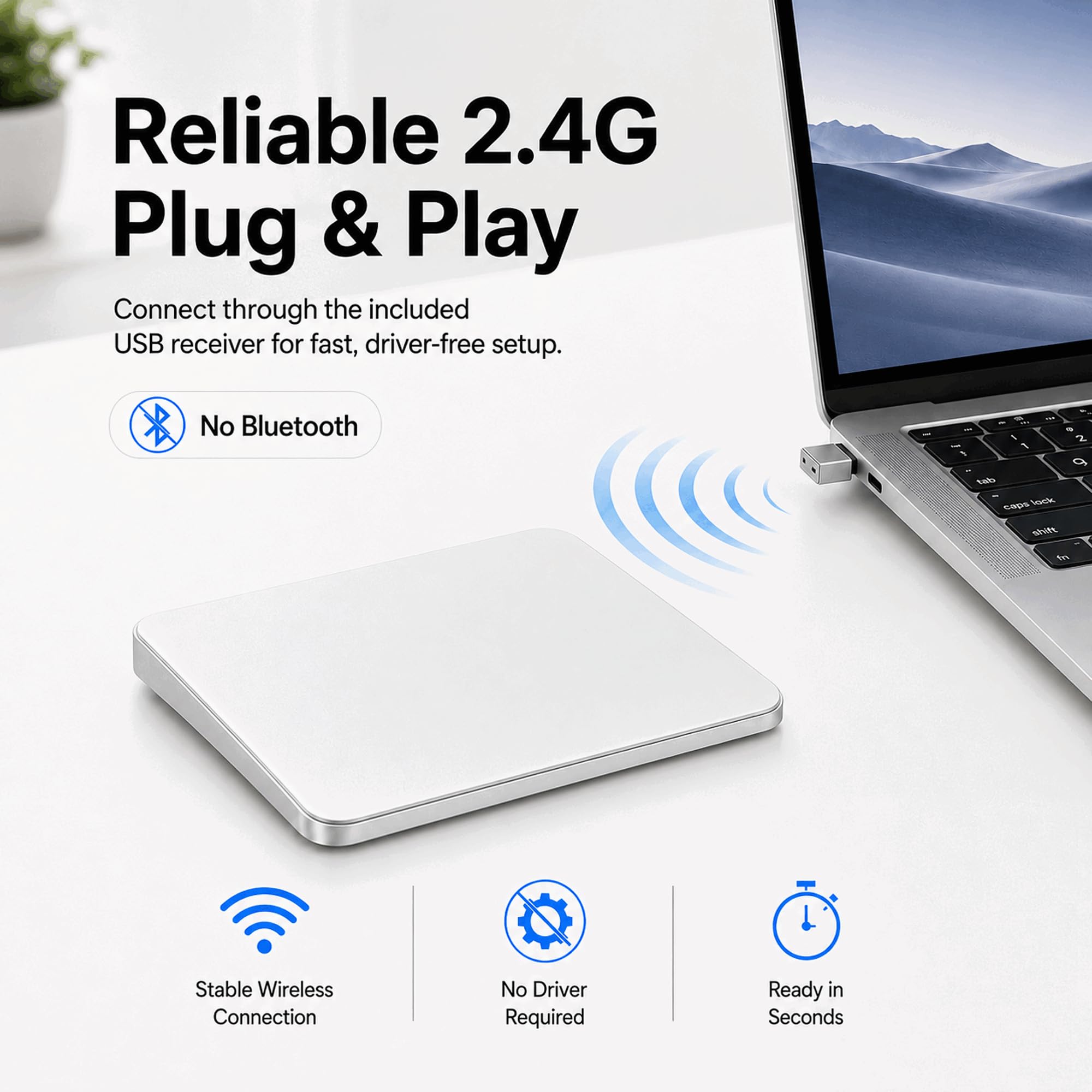 Amazon.com: Trackpad with 2.4G USB Receiver for Mac and Windows